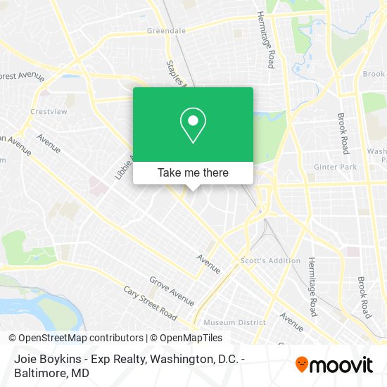 Joie Boykins - Exp Realty map