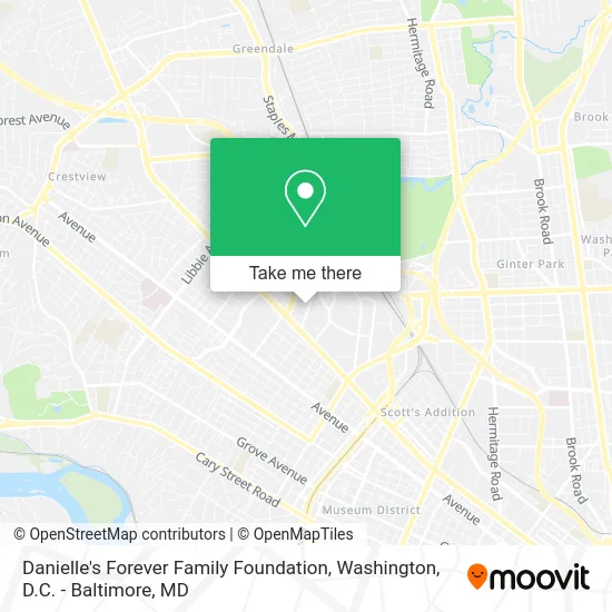 Danielle's Forever Family Foundation map