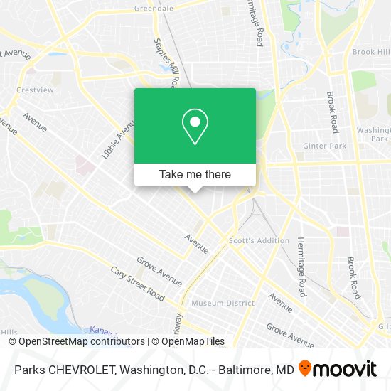 Mapa de Parks CHEVROLET