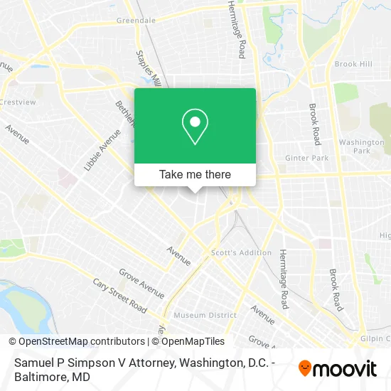 Samuel P Simpson V Attorney map