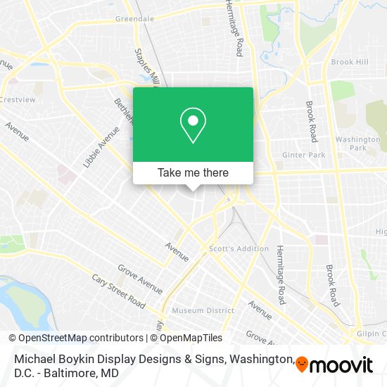 Michael Boykin Display Designs & Signs map