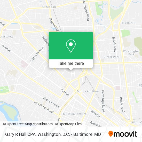 Gary R Hall CPA map