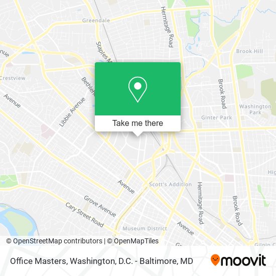 Office Masters map