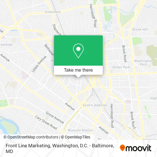 Front Line Marketing map