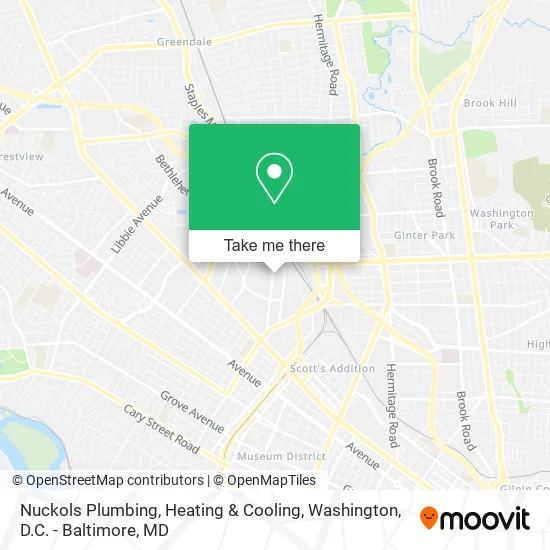 Nuckols Plumbing, Heating & Cooling map