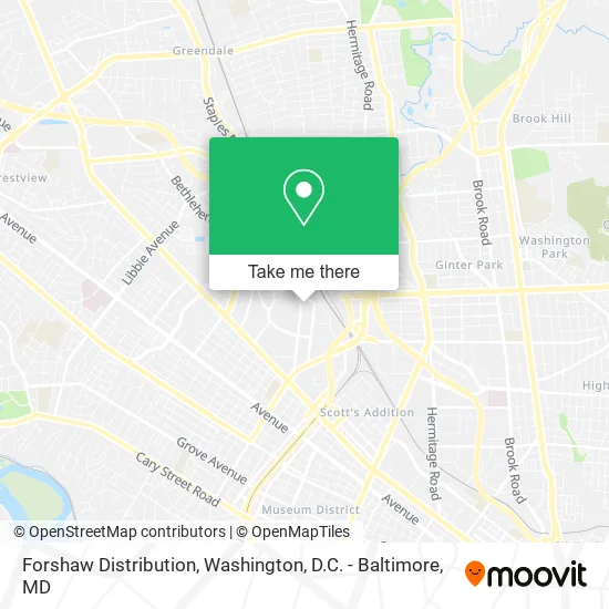 Forshaw Distribution map
