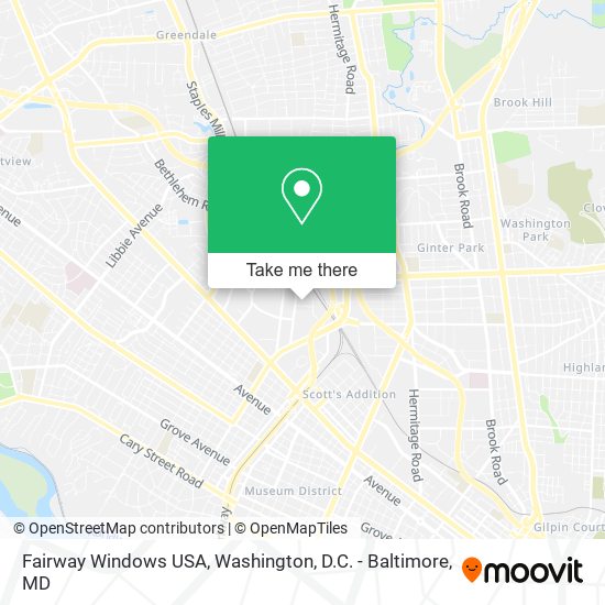 Mapa de Fairway Windows USA