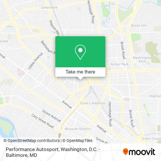 Performance Autosport map