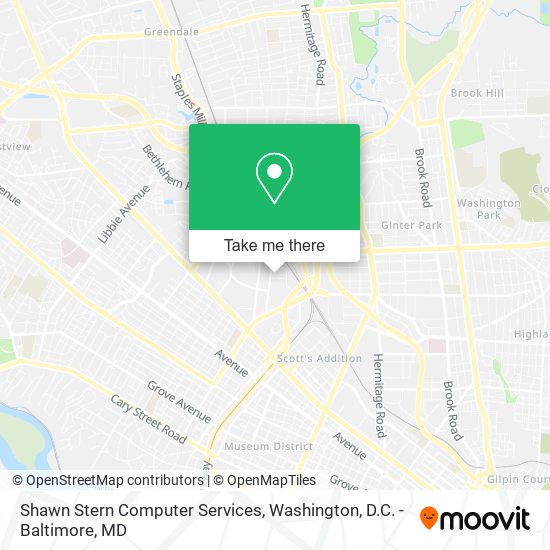 Shawn Stern Computer Services map