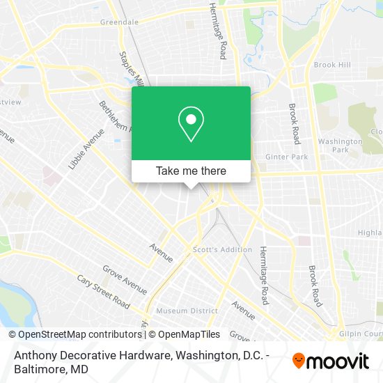 Mapa de Anthony Decorative Hardware