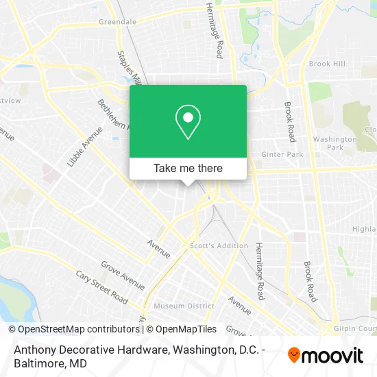 Anthony Decorative Hardware map