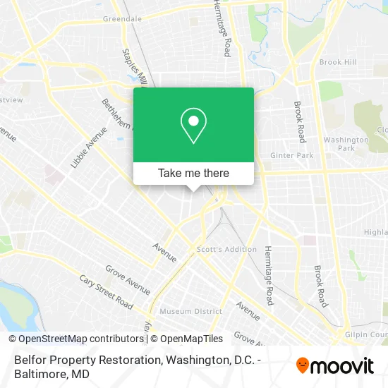 Mapa de Belfor Property Restoration
