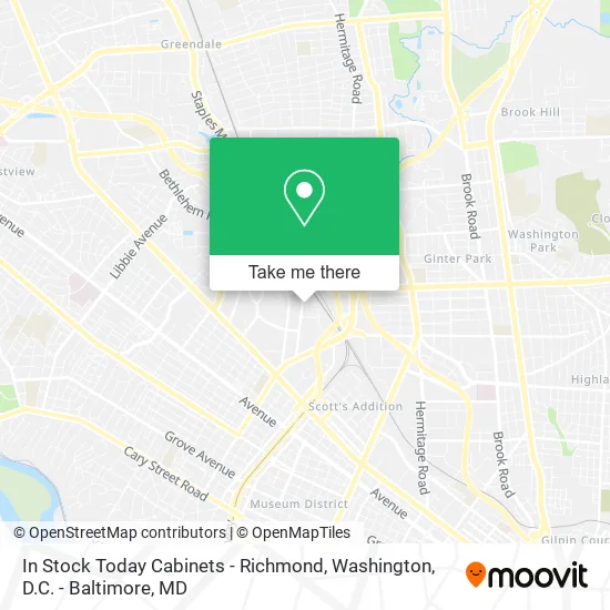 In Stock Today Cabinets - Richmond map