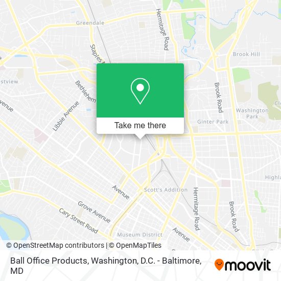 Mapa de Ball Office Products