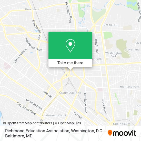 Richmond Education Association map