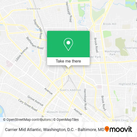 Carrier Mid Atlantic map