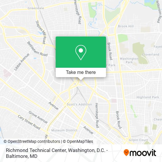 Mapa de Richmond Technical Center