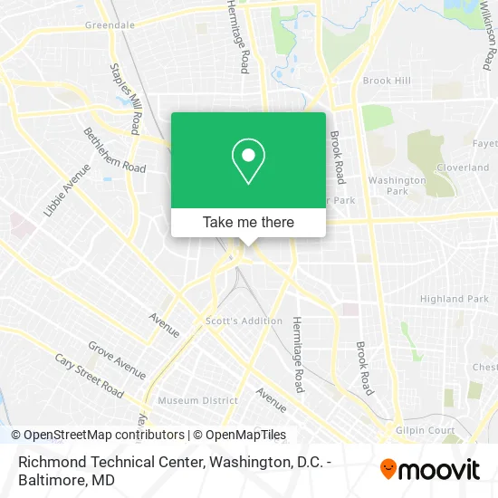 Richmond Technical Center map