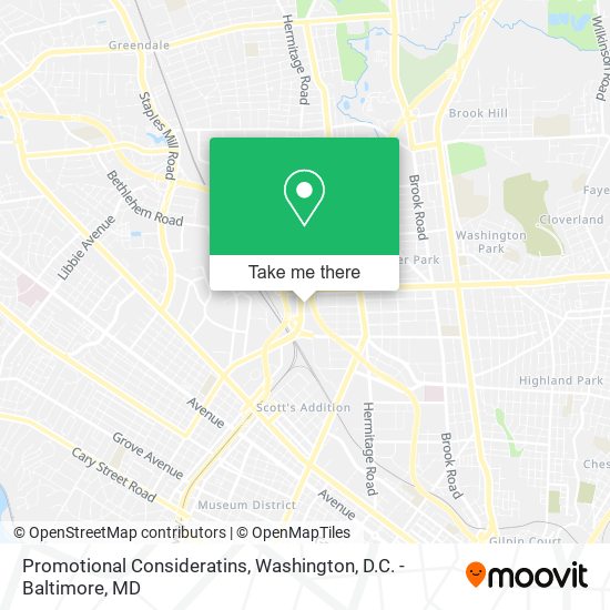 Mapa de Promotional Consideratins