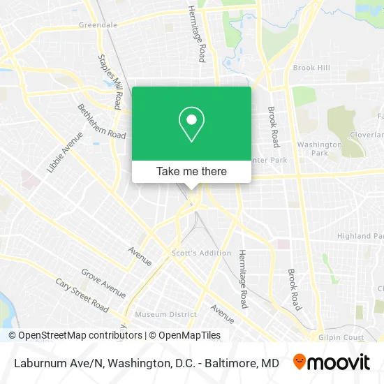 Mapa de Laburnum Ave/N