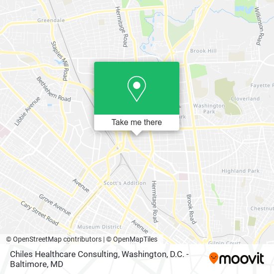 Chiles Healthcare Consulting map