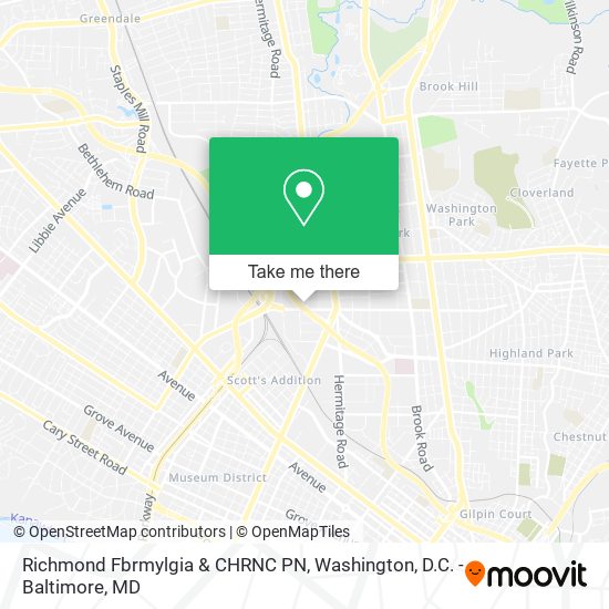 Richmond Fbrmylgia & CHRNC PN map
