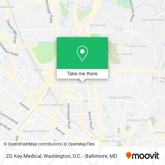 Mapa de ZG Key Medical