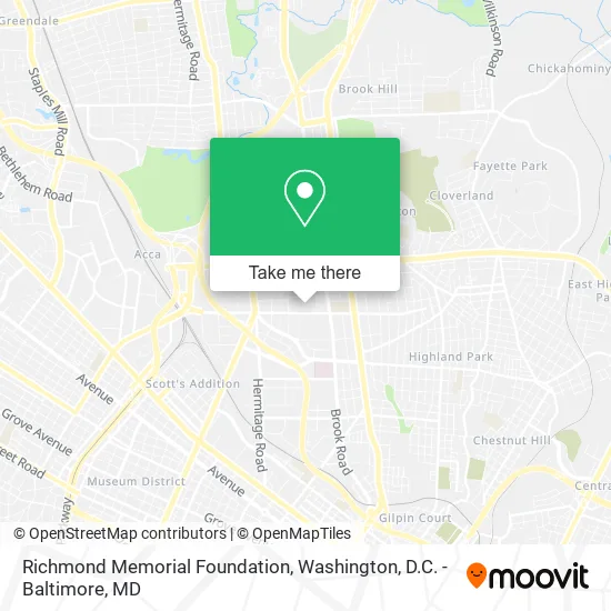 Richmond Memorial Foundation map