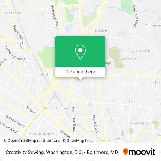 Creativity Sewing map