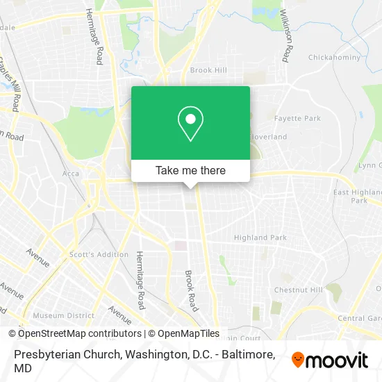 Presbyterian Church map