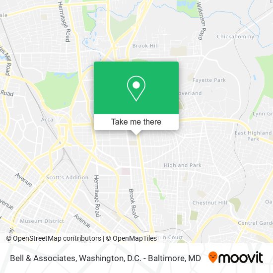 Bell & Associates map