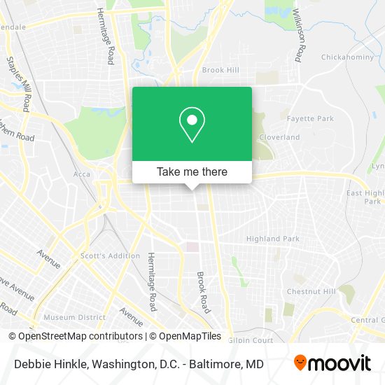 Debbie Hinkle map