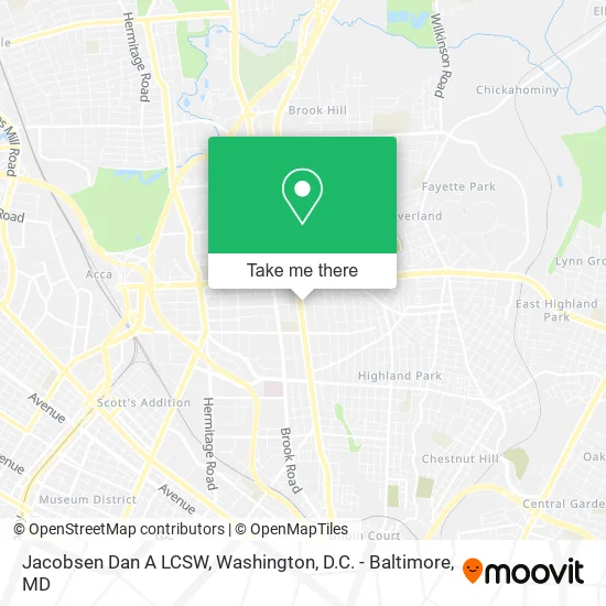 Jacobsen Dan A LCSW map