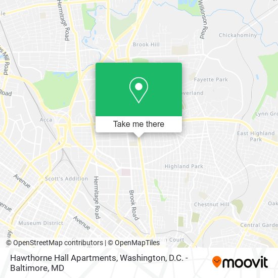 Hawthorne Hall Apartments map