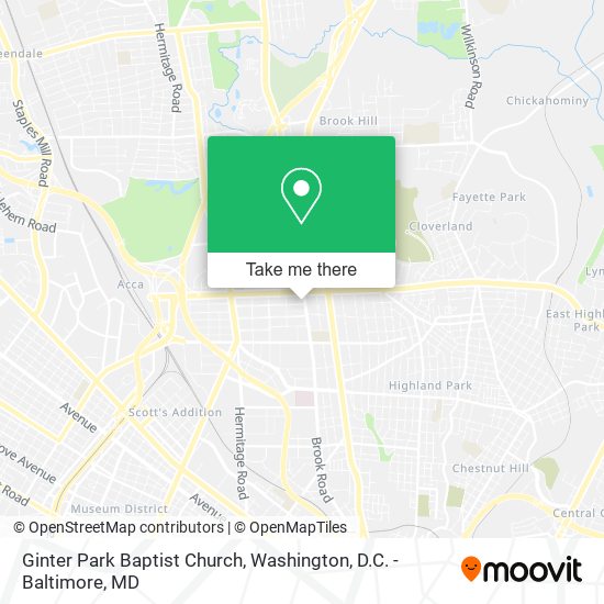 Mapa de Ginter Park Baptist Church