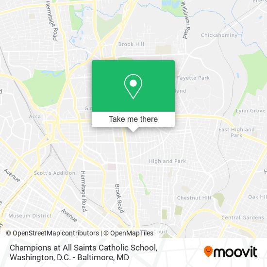 Mapa de Champions at All Saints Catholic School