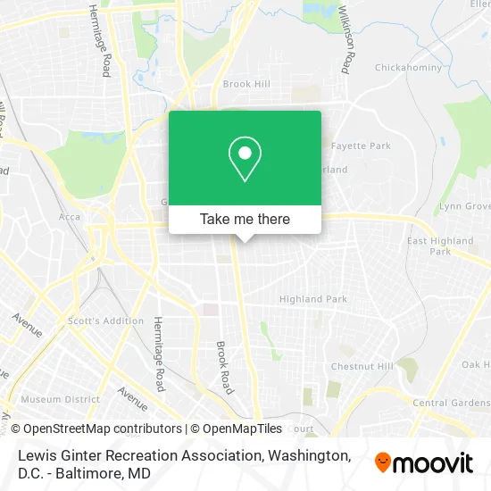 Lewis Ginter Recreation Association map