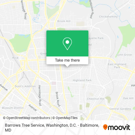 Barrows Tree Service map