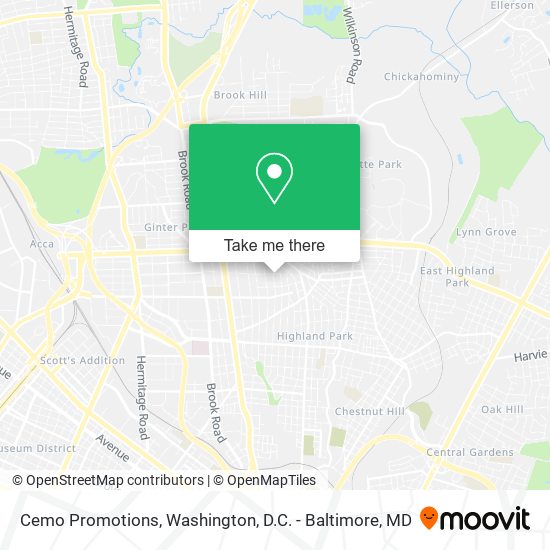 Cemo Promotions map