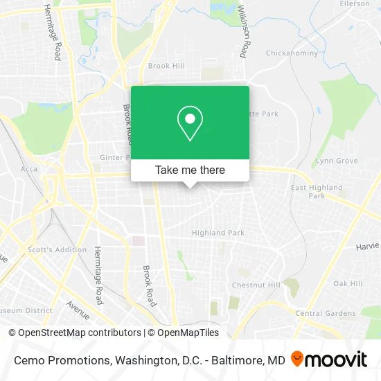 Cemo Promotions map