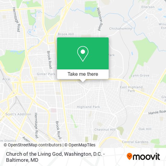 Mapa de Church of the Living God