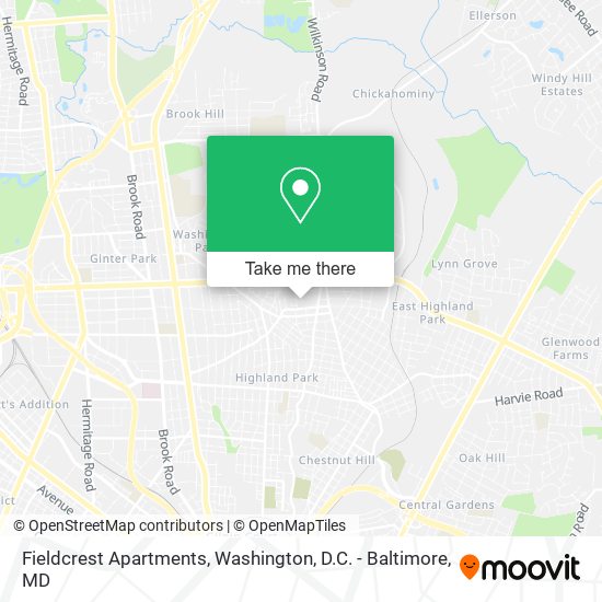 Fieldcrest Apartments map