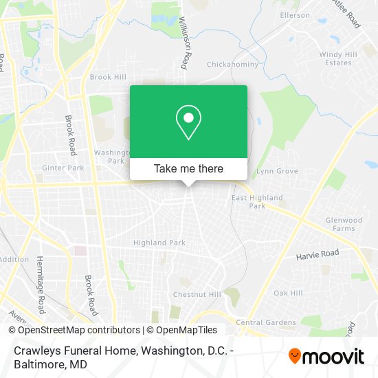 Mapa de Crawleys Funeral Home