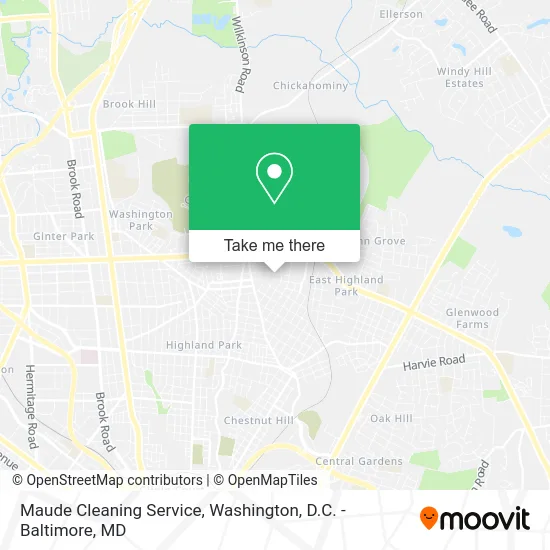 Maude Cleaning Service map