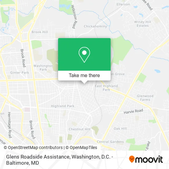 Glens Roadside Assistance map