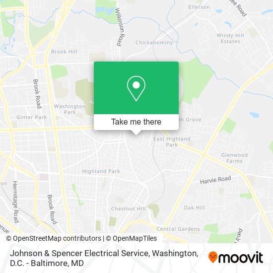 Mapa de Johnson & Spencer Electrical Service