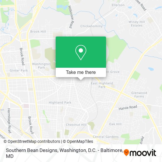 Southern Bean Designs map