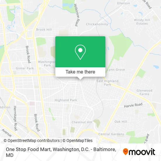One Stop Food Mart map