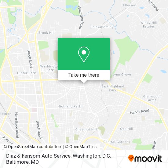Diaz & Fensom Auto Service map