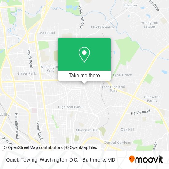 Quick Towing map
